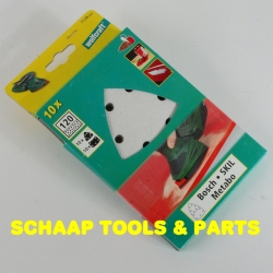 Schuurbladen voor multischuurmachines 102x62/93 wit korrel 120 | 1128